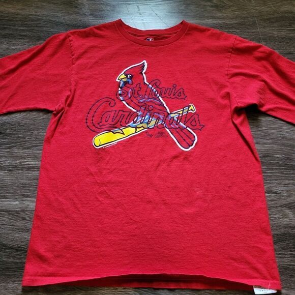 MLB Genuine Merchandise St. Louis Cardinals Graphic Long Sleeved Tee Shirt Large - Picture 3 of 7